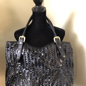 Black Patent Satchel